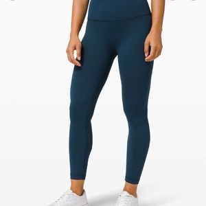 Lululemon wunder train 25” submarine - size 4